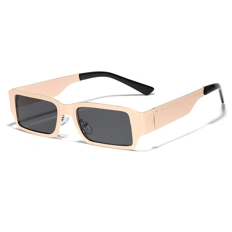 Xunge Square Sunglasses - Stylish European & American Metal Design for Men & Women
