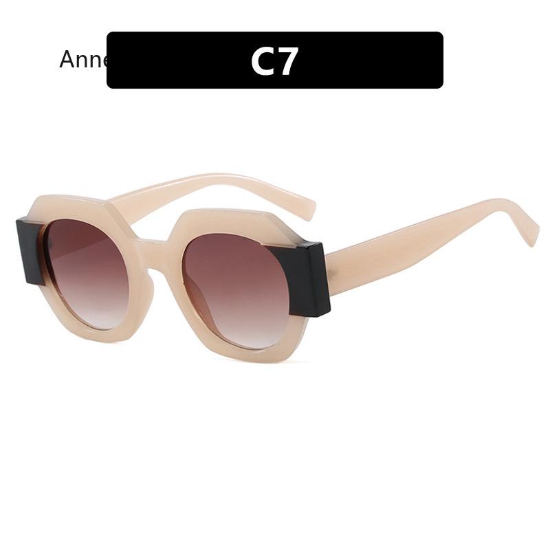 New Fashion Square Sunglasses Woman Vintage Shades  Design Vintage Polygon Sun glasses Female Tourism Glasses Lady Oculos