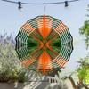 10 Inch Metal Wind Spinner with 360 Degree Hook Outdoor Garden Decor for Lawn Balcony Patio All Season Gift for Family Friends