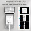 Self-Adhesive Enlarged Socket Waterproof Box Plastic Protection Socket Electric Plug Cover  Wall