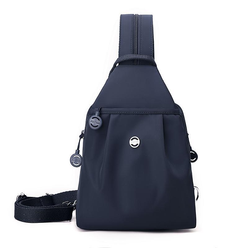 Schoolbag Small Backpack Women's 1011 New Women's Daily Commuting Dual-purpose Crossbody Breast Bag Small Multi-layer Multi-pocket Backpack