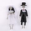 Plastic Skeleton Couple Ornament Simulation Halloween Skeleton Car Decoration  Haunted Home