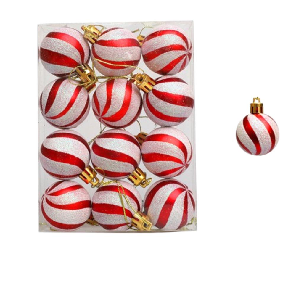 4/6cm Christmas Hanging Ball Electroplated Christmas Baubles  Photographic Props