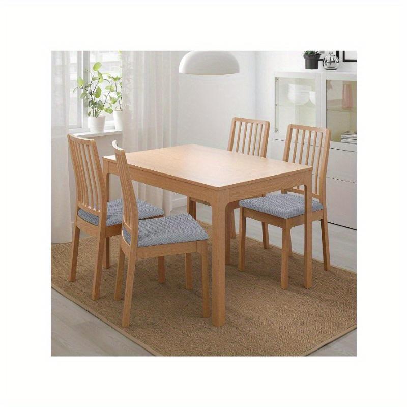 Jacquard Chair Seat Cover Dining Room Chair Slipcover Taupe 1pc