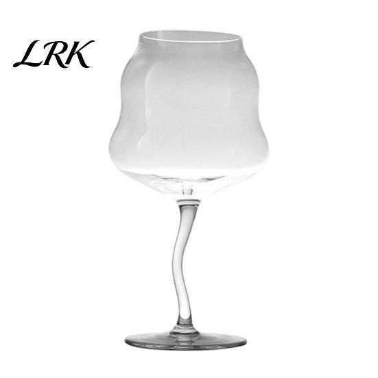 Bright Macaron Color Cup Glass Goblet, Wave Cup, Creative Decorative Cocktail Glassware, Photo-friendly Novelty Bar Goblet Tool for Wine Cocktails