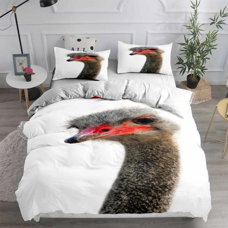 180x220 Bedding Sets Animal Head Duvet Cover Set Super Soft Full Queen King Bedroom Set European American Style Home Textile
