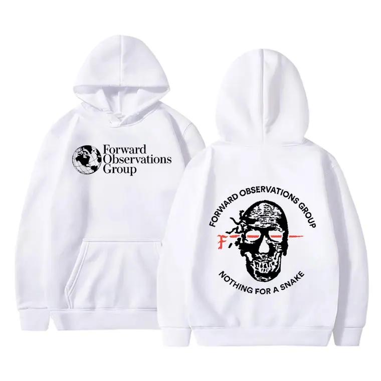 Forward Observations Group Nothing for A Snake FOG Graphic Hoodie Men Women Gothic Skeleton Vintage Hoodies Streetwear