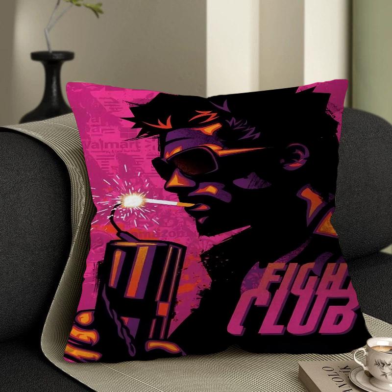 Movie Fight Club Cushion Cover Pillowcase Upholstery Sofa Throw Pillow Home Decor Pillowcas