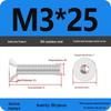 Complete Set of 304 Stainless Steel Countersunk Hex Socket Cap Screws, Flat Head Bolts, and Machine Screws (M2-M10)