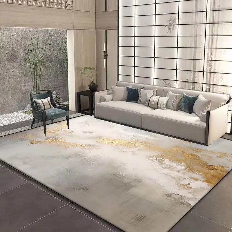 

Скандинавський Розкішний Стиль Килим для Вітальні Абстрактний Декор для Спальні Великі Килими Прані Нековзні Еластичні Офісний Килимок для Підлоги Зручний 80*160cm