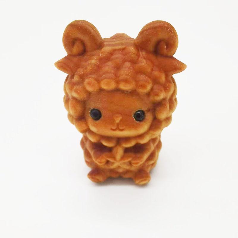 Mini Holz 12 Tierkreiszeichen Drache Affe Küken Ochse Tiger Hase Schlange Maus Tiere Figur 1,96" Büro Wohnkultur Geburtstagsgeschenk