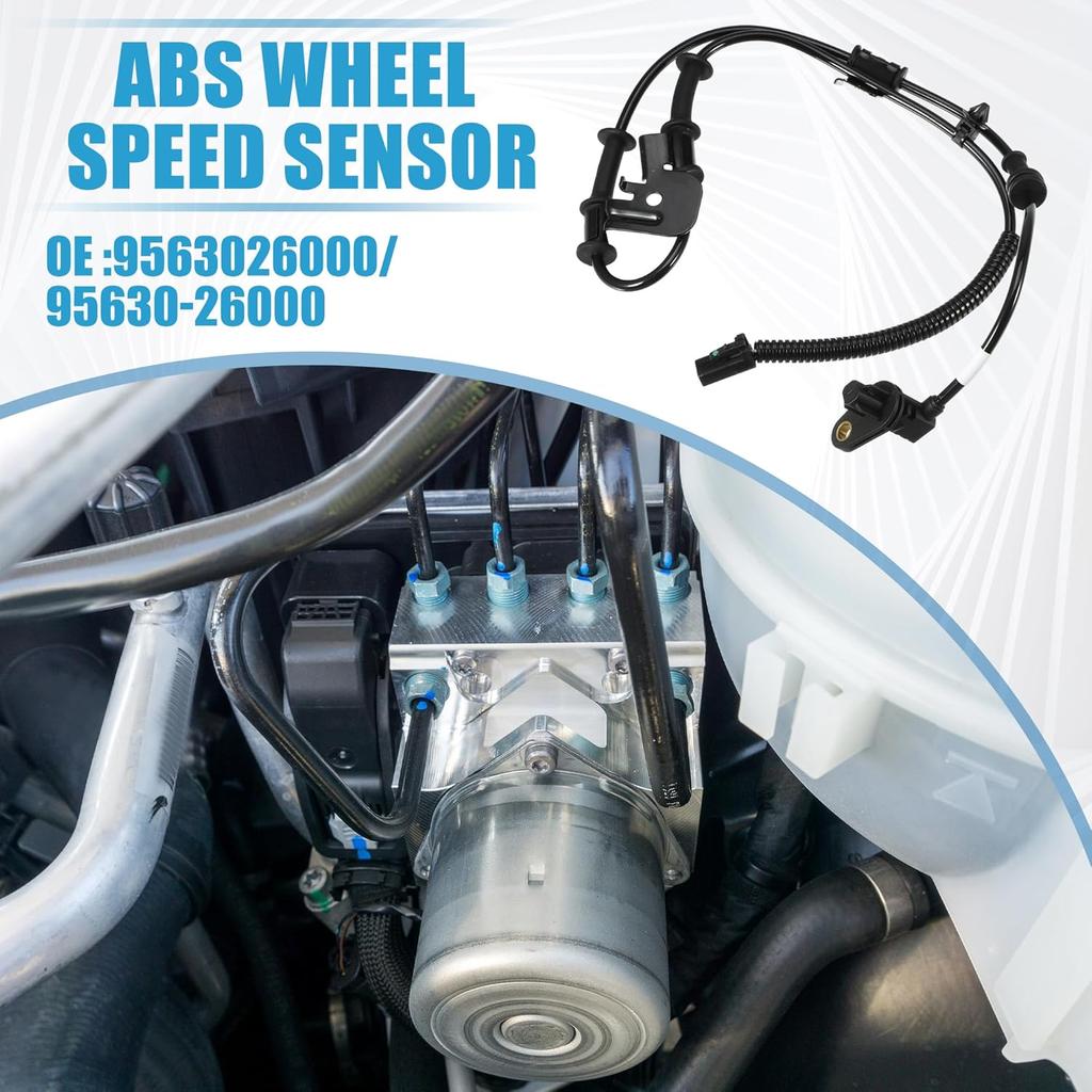 Front Left ABS Wheel Speed Sensor No.956701R000/95670-1R000 with Wire ABS Sensor for Hyundai Accent 2012-2017