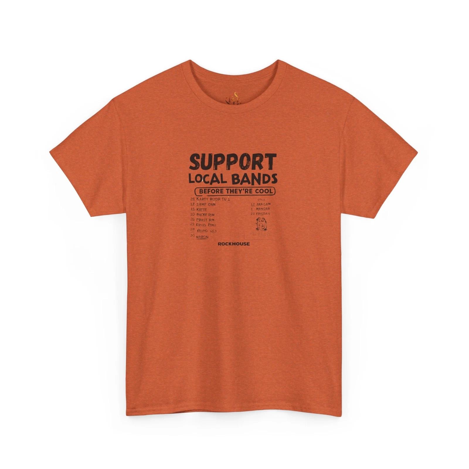 Support Local Bands Tee, Music Lover Shirt, Festival Outfit, Gift for Musicians, S