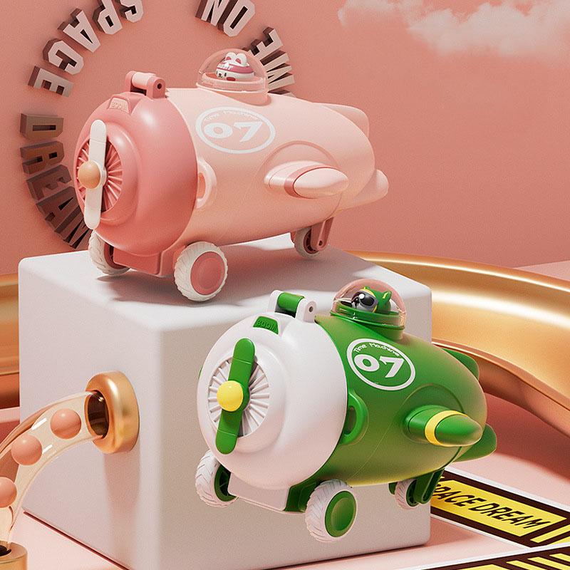 water cup childrens water bottle airplane shaped plastic cup with straw cup outdoor portable leak proof backpack type