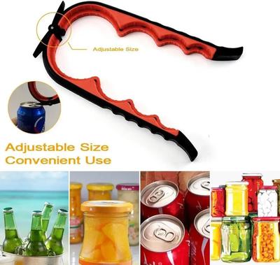 2025 New Manual Bottle Opener Can Openers for Seniors with Arthritis Weak Hands 5-in-1 Anti Slip Cap Twister Kitchen Tools Jar O