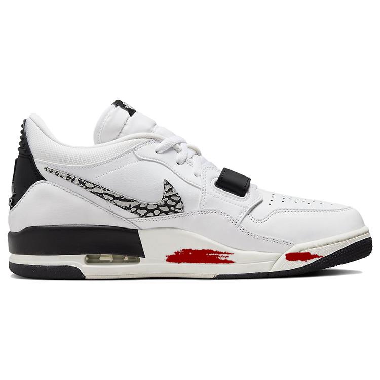 Jordan Legacy 312 Vintage Basketball Shoes Men's Mid top Black/White CD7069-110(Team56-)