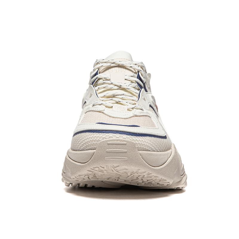 Li Ning CF Su Series Thousand Lines Strategy SS Shock Absorption Rebound Low Top Casual Shoes Women Casual Shoes Gray White Blue AGLU142-6