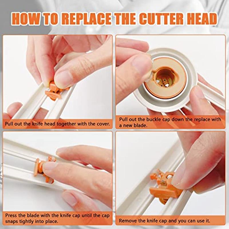 Dispozitiv de tăiat cerc, tăietor circular de hârtie Trimmer cerc de hârtie Cutter rotativ Articole de tăiat, cuțit rotund pentru tăiat carduri