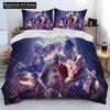 3D R-Resident Evil Games Set de lenjerie de pat pentru cuvertură pentru jucători, Set de pat cuvertură de pilotă pentru husă de pilote, set de lenjerie de pat King Queen Size pentru băieți