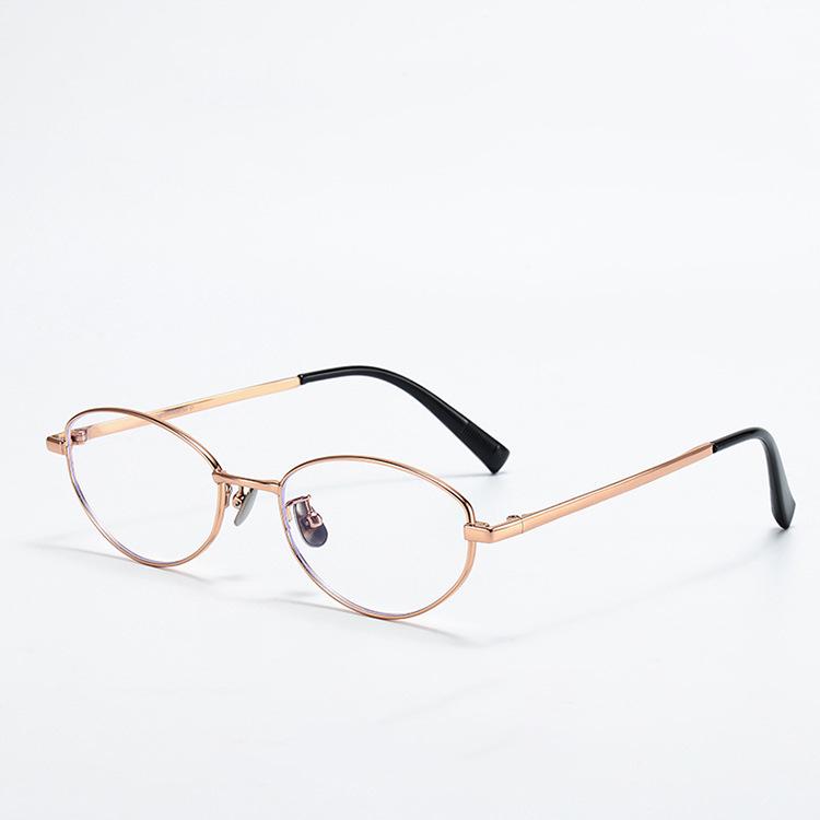 Ultralight Titanium Cat Eye Retro Geek Women's Blue Light Eyeglass Frame