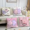 Cartoon A-Asamimichan Cute cushion cover Pillow Sofa Printing Decoration Room Home Office Coffee Shop Car Nordic Simplicity
