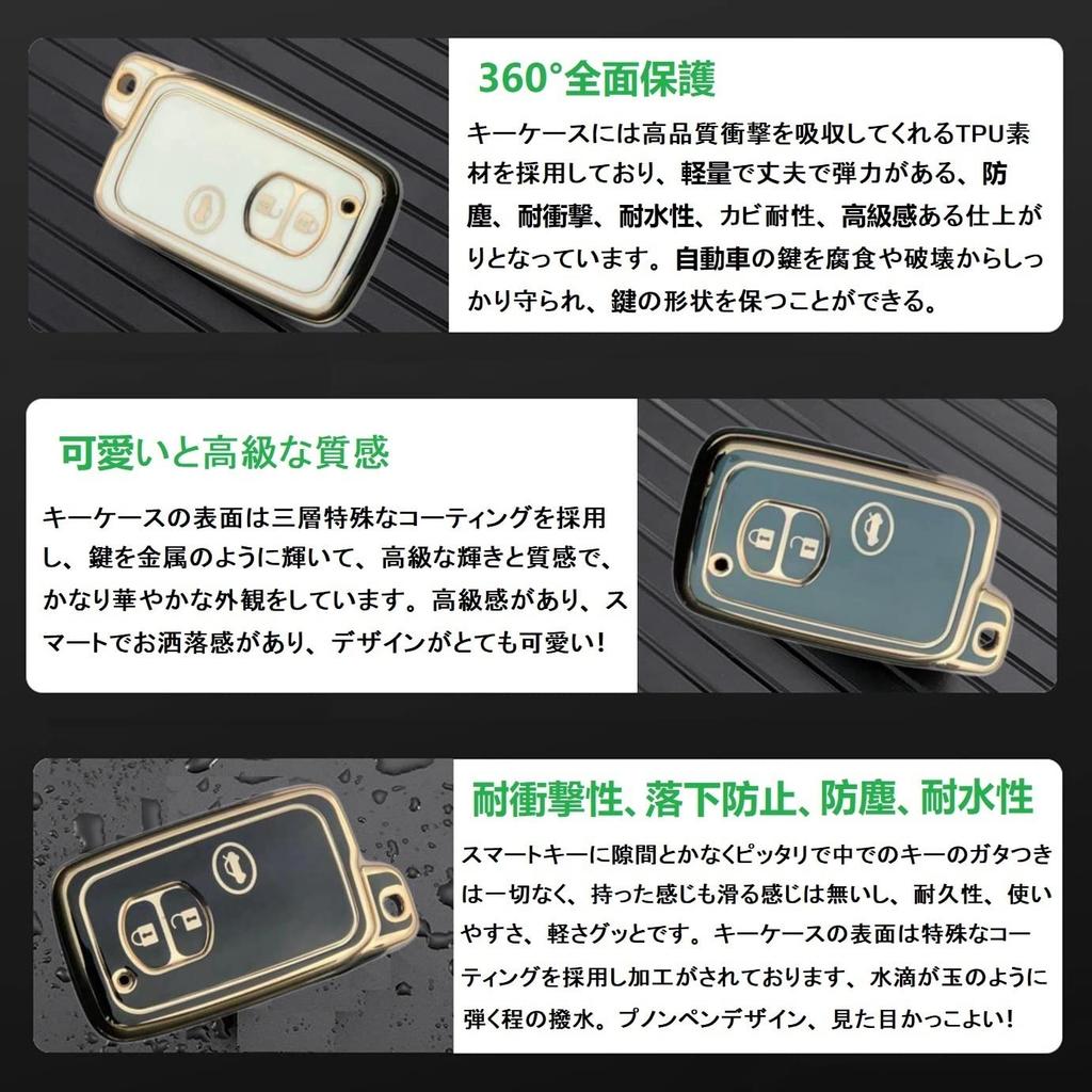 ZANEKO Prius Ski Case Aqua Key Cover for Toyota 86 Crown Land Cruiser Prado Smart Key Case (Red, 3 Buttons)