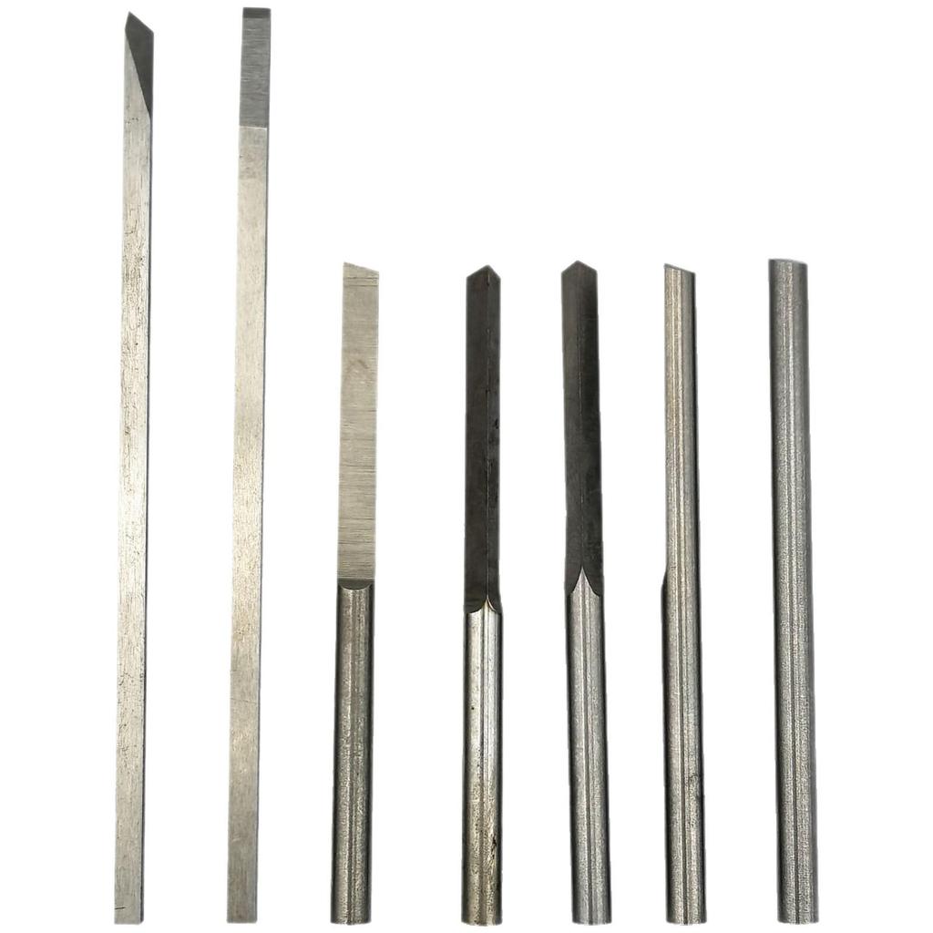 Cuchillo Rectangular Rombo de Acero al Cobalto para Grabado DIY Máquina Neumática de Grabado de Joyería de Oro y Plata