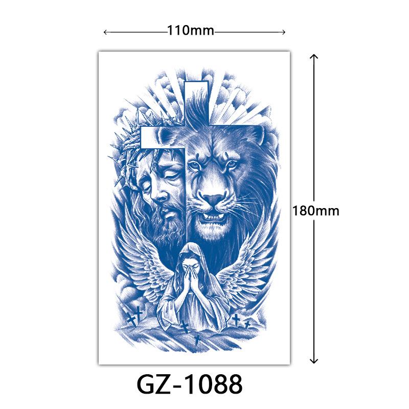 Juice Tattoo Stickers, Herbal Tattoo Stickers, Semi-Permanent English Letter Tattoo Stickers Tattoo