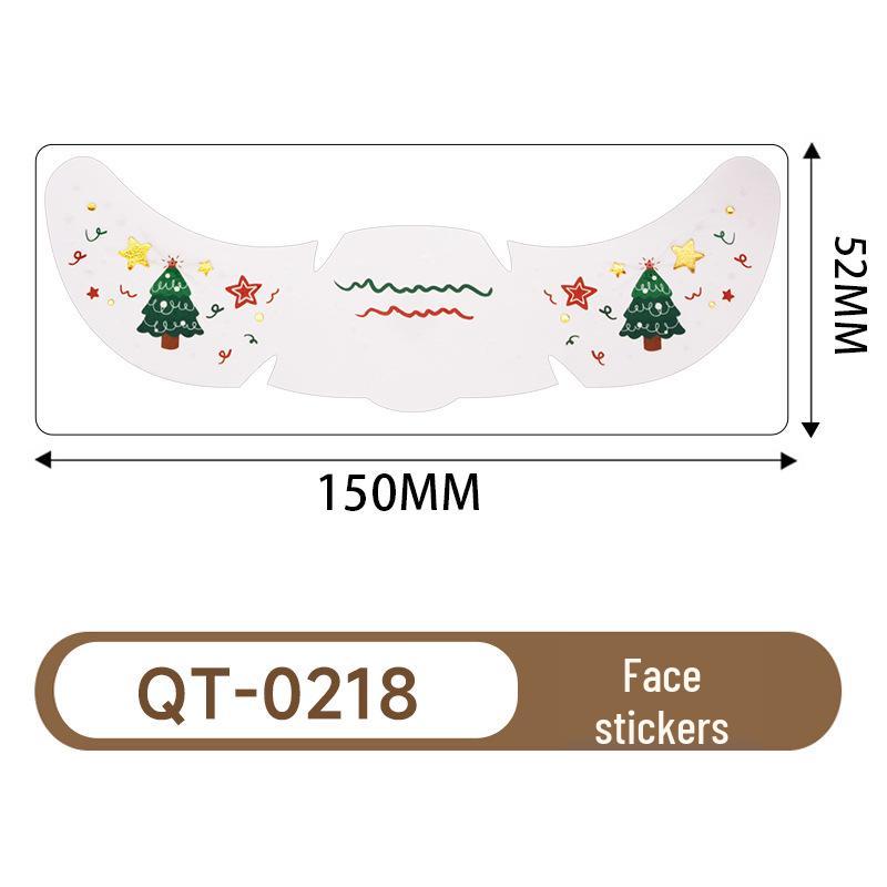 Waterproof European Freckle Tattoo Sticker—Metallic Flash Face Stickers for Christmas Makeup