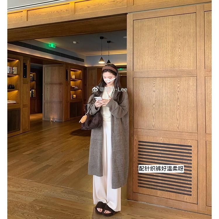 Grape Mother Has The Same Style In Winter, Fluffy~ Warm And Wide, With Heightened Thick-Bottomed Fluffy Slippers For Women