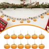 12 Pcs Plastic Pumpkin Hanging Ornaments Matte Pumpkins Pendants Thanksgiving Decorations  Christmas