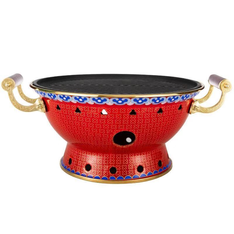 

ZISIZ Starry Sky Enamel Individual Hot Pot & Grill