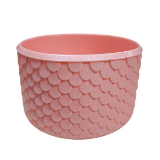 Ice Cup Base Protector Silicone Boot, Fish Scale Pattern Decor, Soft Elastic Water Bottle Tumbler Accessories for Travel Protective Sleeve, Anti-Slip