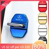 Car Sticker 4PCS Car Door Lock Cover Protect Buckle Cover Latch Stop Anti Rust For Mercedes Benz AMG A B C E S Class GLC GLK GLE