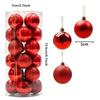 Christmas Ball Ornaments Shatterproof Plastic Decorative Hanging Balls for Xmas Tree Decorations Holiday Party Festive Decor