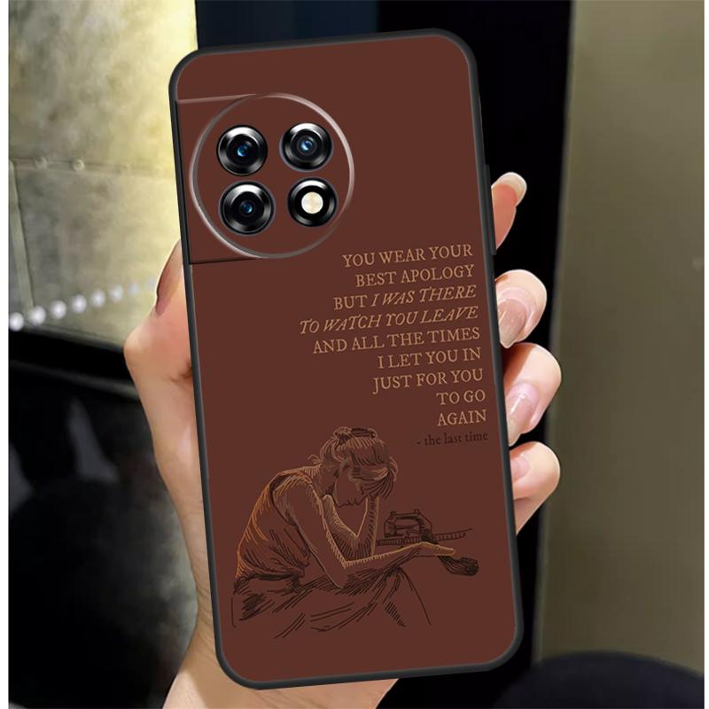 All Too Well Lyrics Cover For OnePlus 13 13R 12 12R 11 10 Pro 8T 10T OnePlus Nord 4 CE 2 3 Lite N10 N20 N30 Case