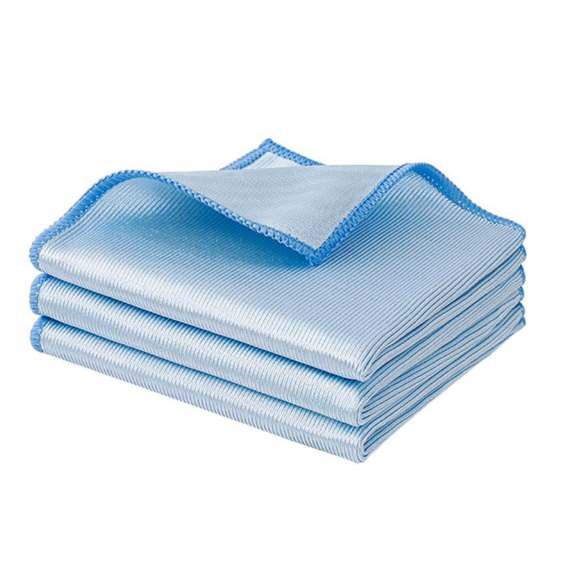 10Pcs/Pack Glass Cloth Large Mirror Soft Microfibre Professional Window Cleaner Superfine Fiber 40x40CM