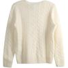 Polo Ralph Lauren Solid Logo Crew Neck Long Sleeve Sweater Women Sweater Cream 211971865-001