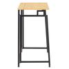 Bureau d'ordinateur pliable 80 cm – table de travail compacte aspect bois brun clair
