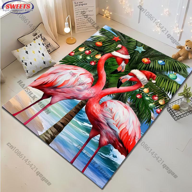 Pink Flamingo Pattern Rug for Stylish Living Spaces carpet for home sofa bedroom, gift