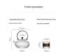 High-Temperature Resistant Pumpkin Glass Tea Set with Striped Design and Tea Infuser
