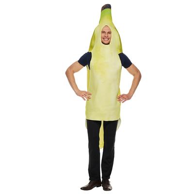 Adult Banana Fruit Costume Halloween Unisex One Size Food Party Cosplay