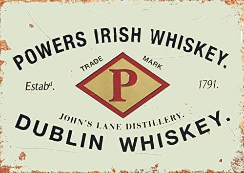 

Powers Irish Whiskey Bar Metal Sign Retro Pub Plaque Man Cave Alcohol Garage Party Props PlaqueSign TinSignEUaaluminum 20x30cm（7.8x11.8inch）