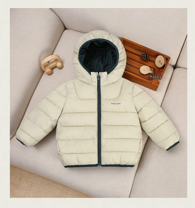 Kids' Hooded Cotton Jacket - 2026 Winter Lightweight Padded Coat for Boys & Girls