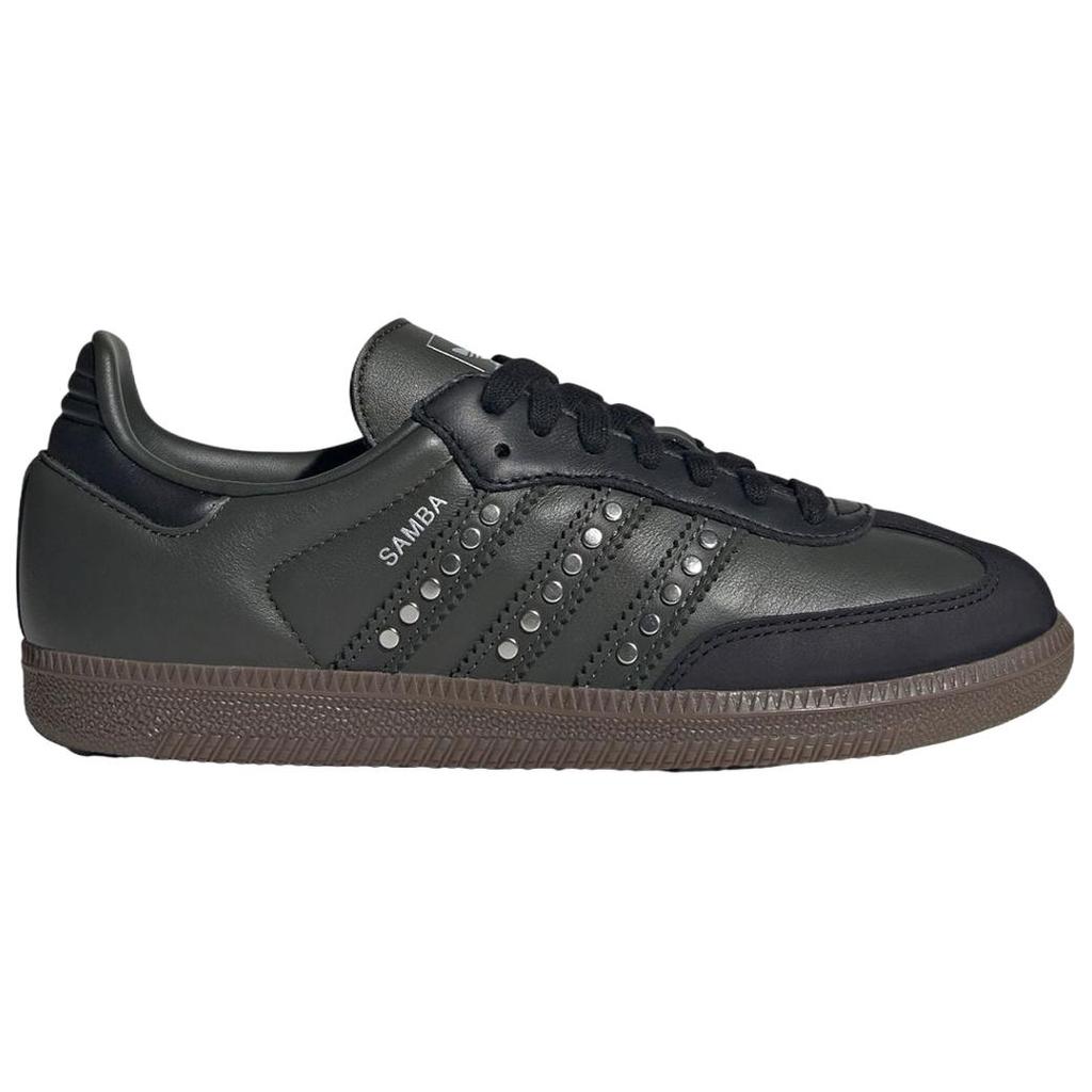adidas  Samba OG Studded Stripes - Dark Khaki Black Women Sneakers Green Medium-Dark-Khaki Olive-Strata JR8870
