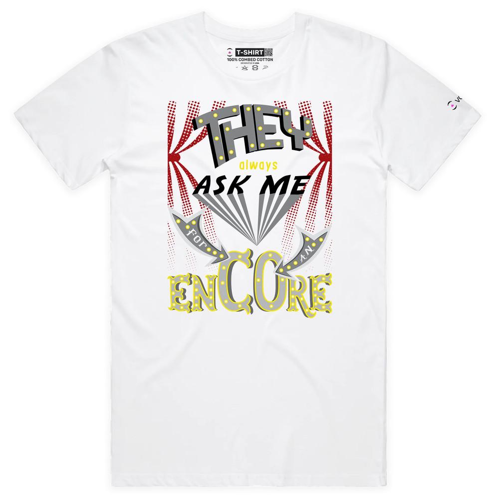 VOICEART Encore Ovation Смешная футболка с графическим дизайном премиум-качества 3XL