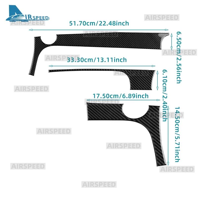 Real Soft Carbon Fiber Car trument Strip Sticker For Abarth 595 695 595C 695C 2012 2013 2014 2015 For Fiat 500 500C 2008-2015