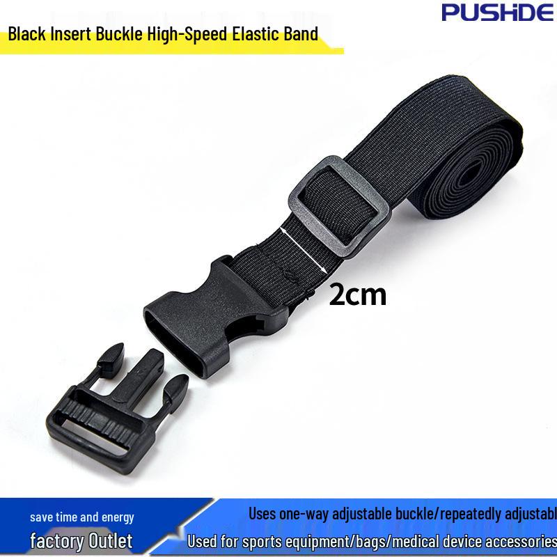 Adjustable Elastic Strap with Plastic Buckle for Outdoor Gear and Cushion Securing