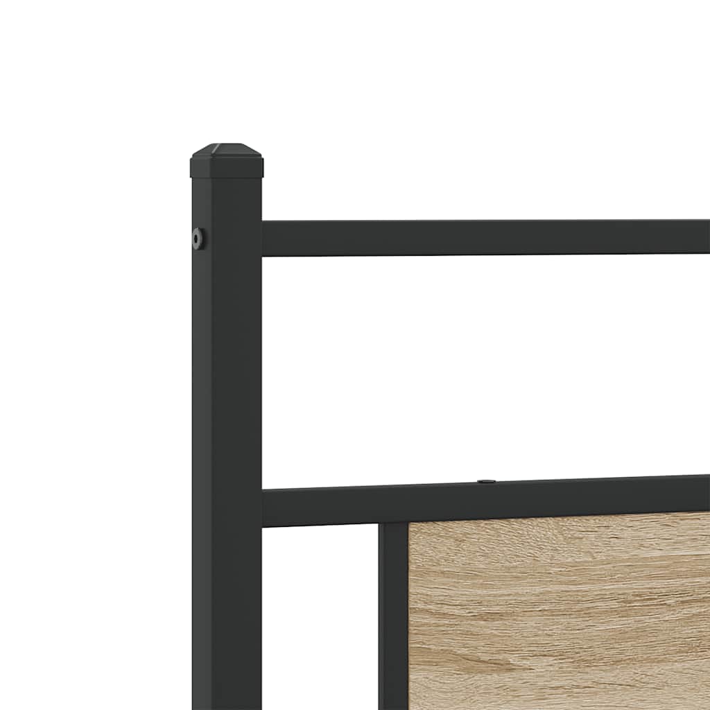 Replacement Headboard in Sonoma Oak 160 cm Particleboard and Steel