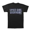 Men's Spice Girls Wannabe Silver T-shirt  Black